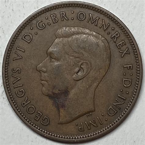 1937 1 penny|1937 one penny coin value.